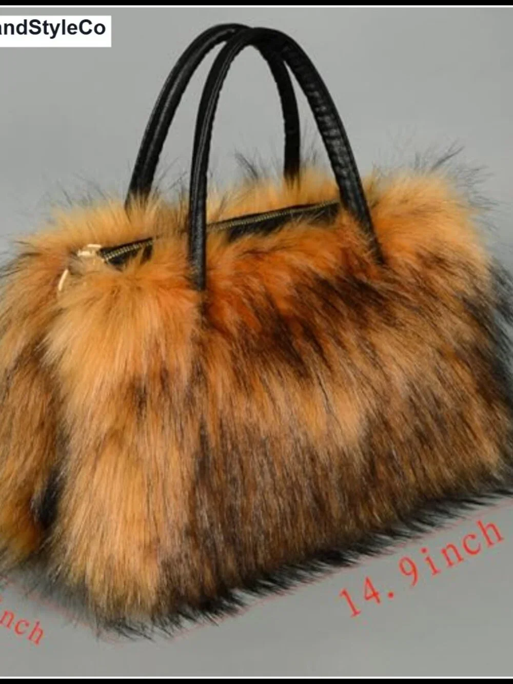 Faux Fur Hobo Bag Women Fuzzy Shoulder Purse Y2K Winter Makeup Travel Gift